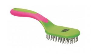 MANE & TAIL BRUSH PINK/LIME