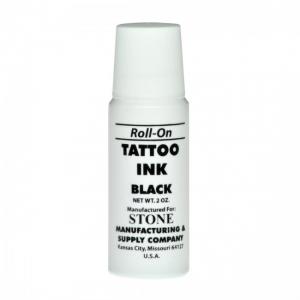 TATOO INK BLACK ROLL ON 2OZ