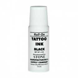 TATOO INK BLACK ROLL ON 2OZ